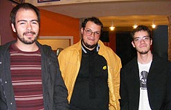 Danilo Prates, Carlos Margarido e Denis Pacheco