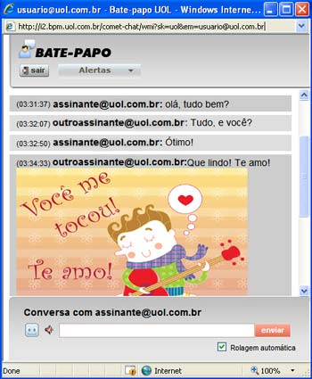 Bate-Papo UOL > AJUDA > Converse com webcam e microfone em janelas
